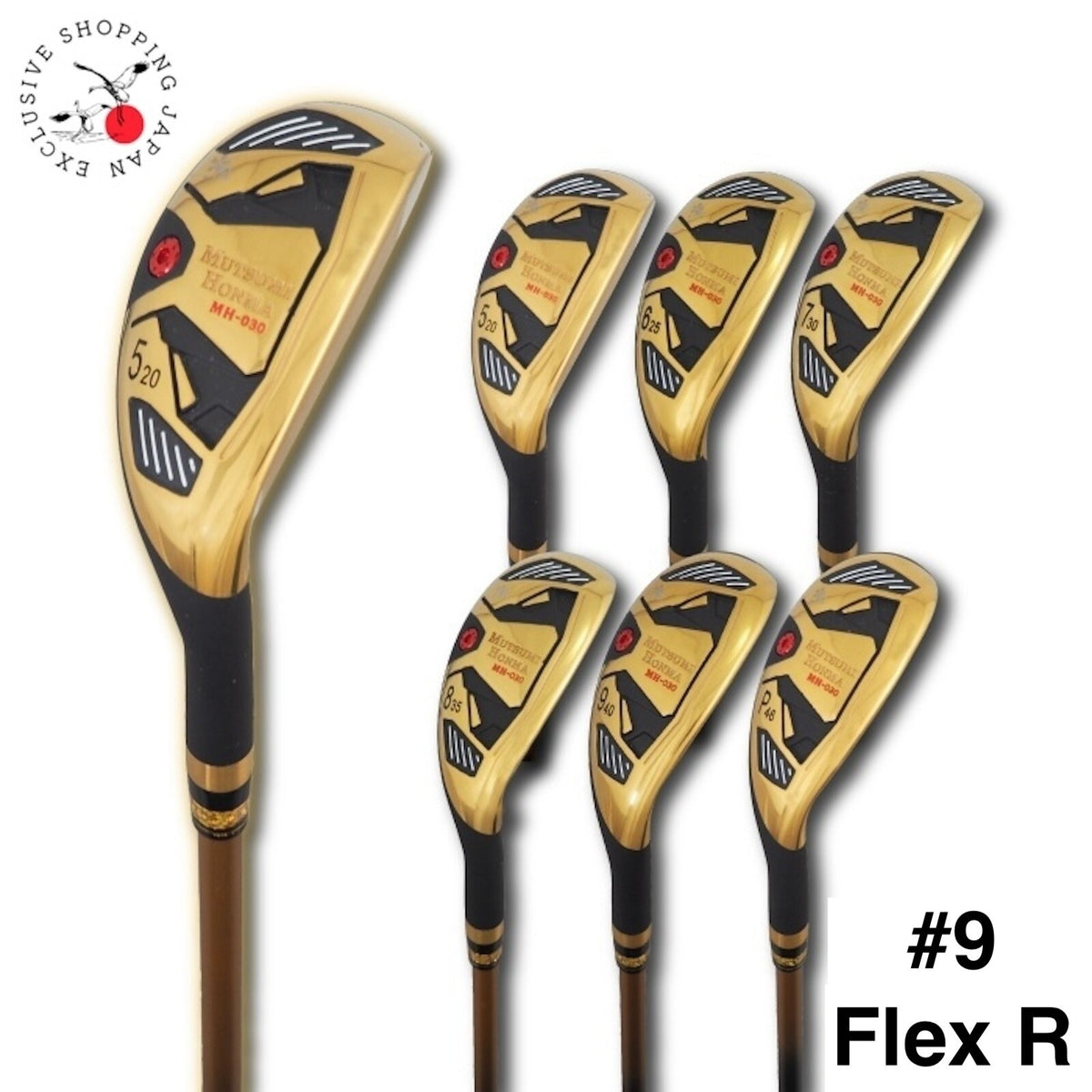 MUTSUMI HONMA Club MH030 Utility Hybrid Iron #9 Flex-R Graphite Shaft Right Hand