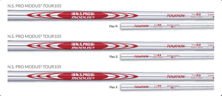 Nippon Shaft N.S. Pro Modus3 Tour 105 Steel Iron Shaft 6 Set #5~PW R-Flex Golf
