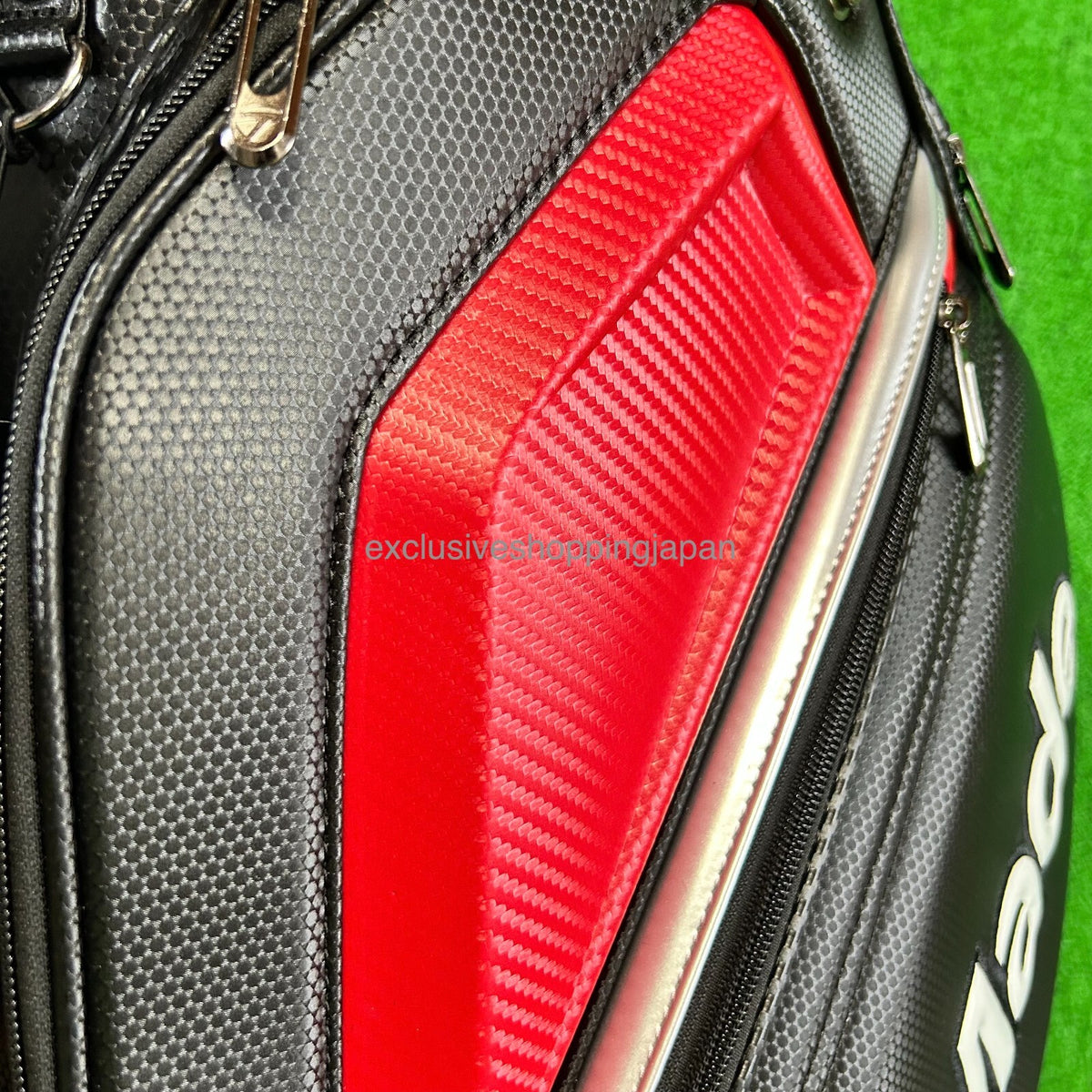 TaylorMade Golf Auth-tech Cart Bag 9 x 47in 4-way Men's 2025 Model Black / Red