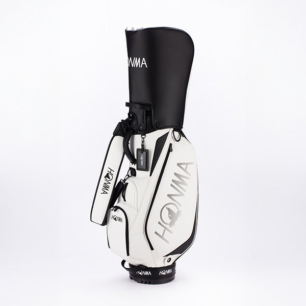 HONMA Big Logo Golf Cart Bag White 9in 4.0kg Divider PU Leather Shoes Pocket New