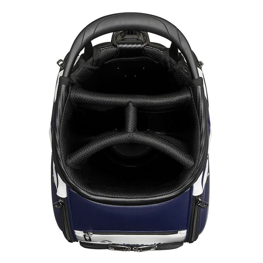 TaylorMade Golf Auth-tech Cart Bag 9.5 x 47in 4-way Men's 2025 Model Navy/White