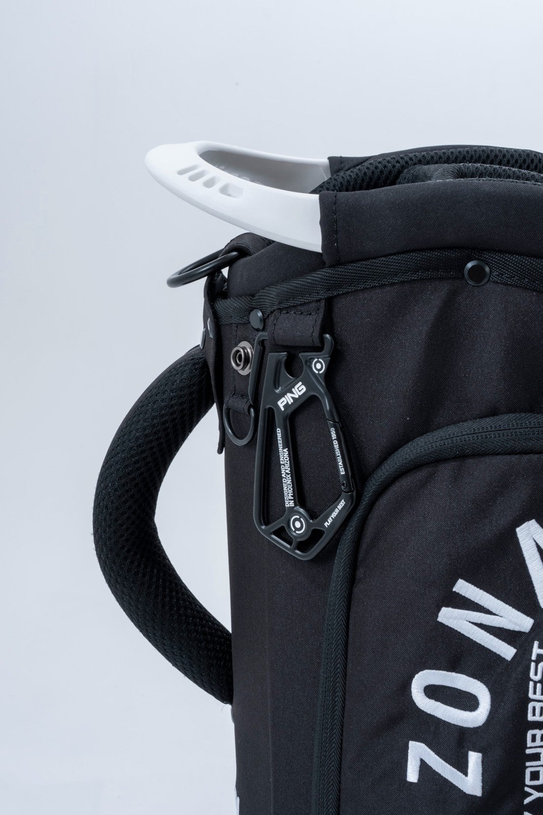 PING Arizona Casual Cart Bag 4-Way Divider 9in Black Lightweight Polyester 2026
