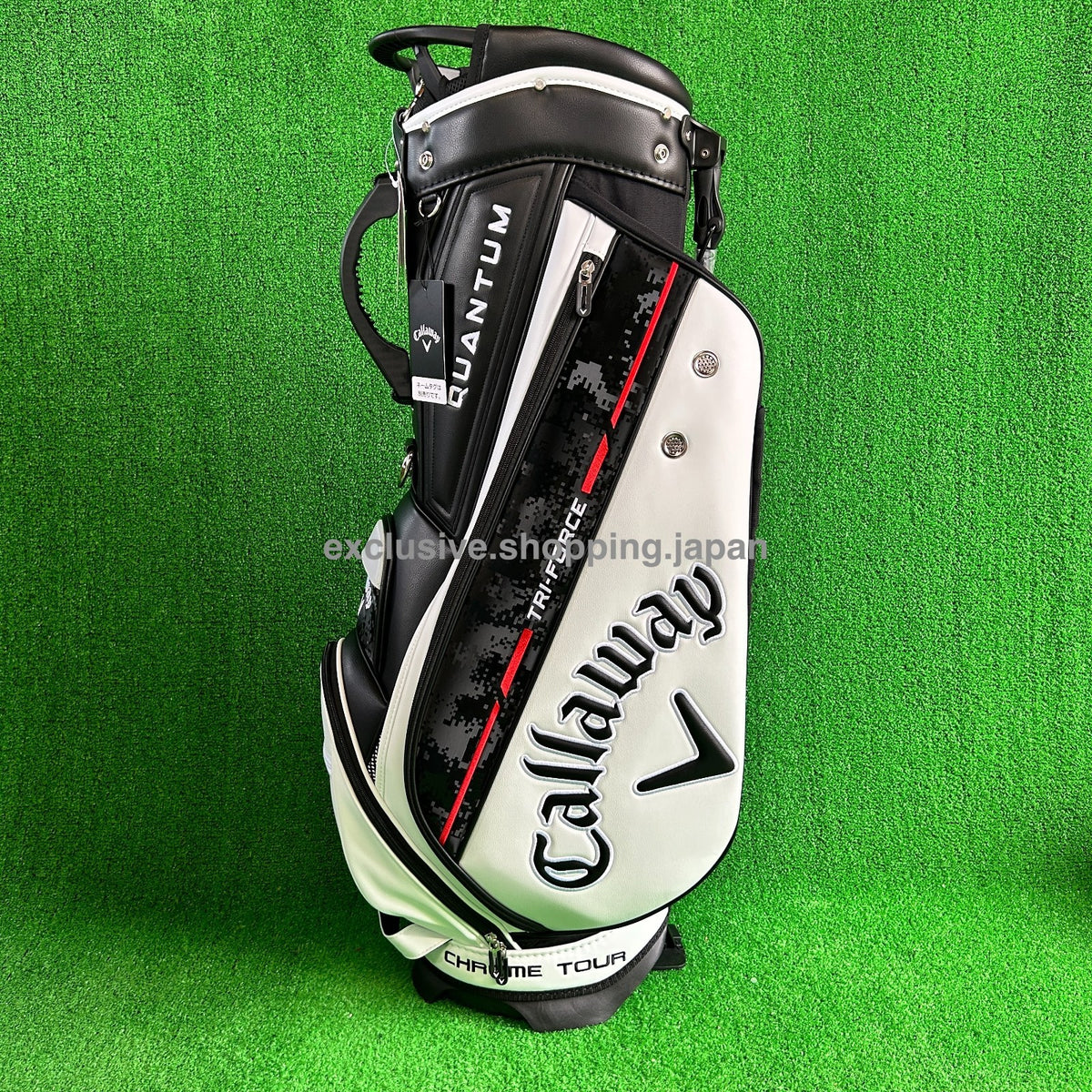 Callaway Golf Tour 26 JM Quantum Carry Stand Bag 9 x 47" White/Black/Red 2026