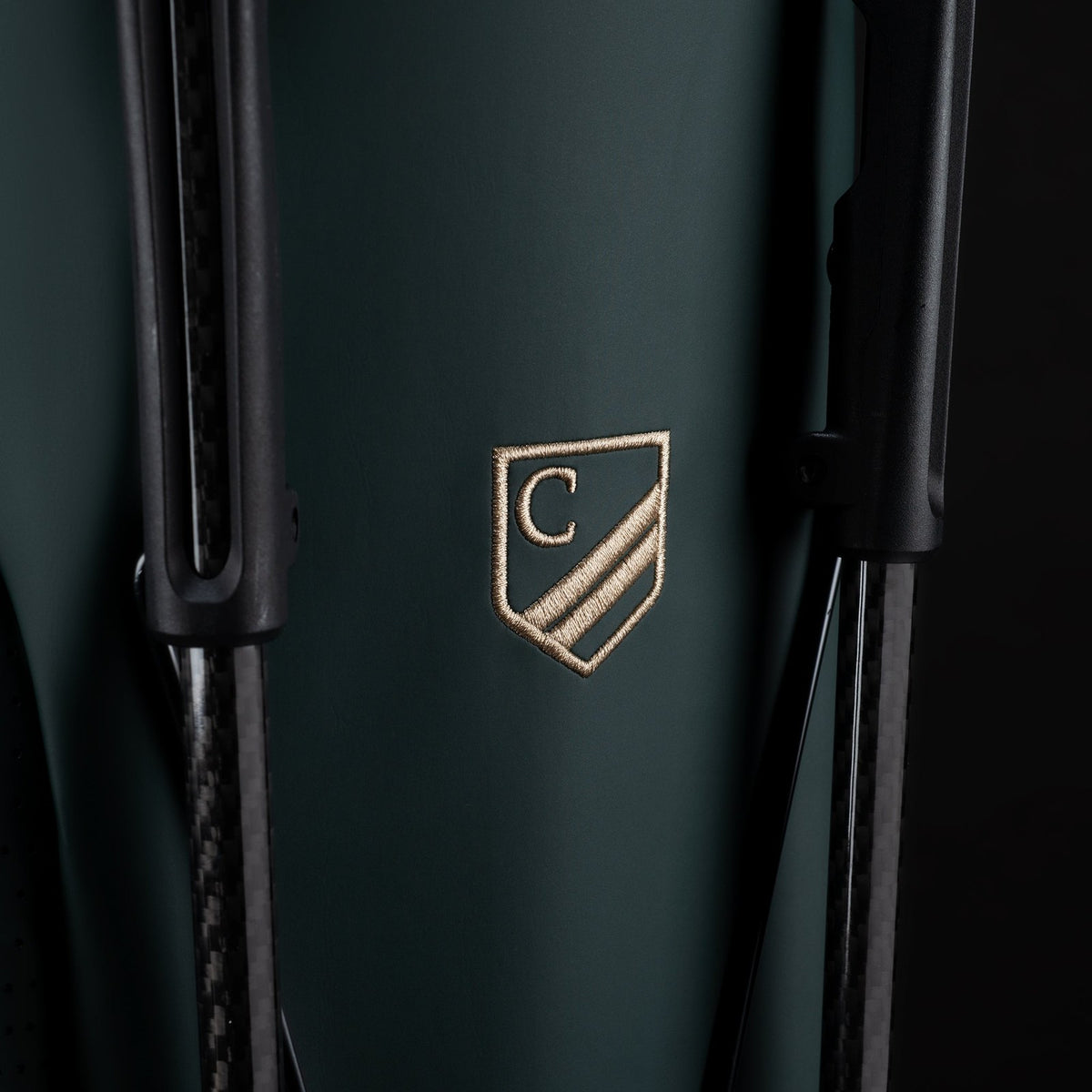 VESSEL Lux Stand Carry Golf Bag Crewe Design 4-Way Divider Cascade Green Limited