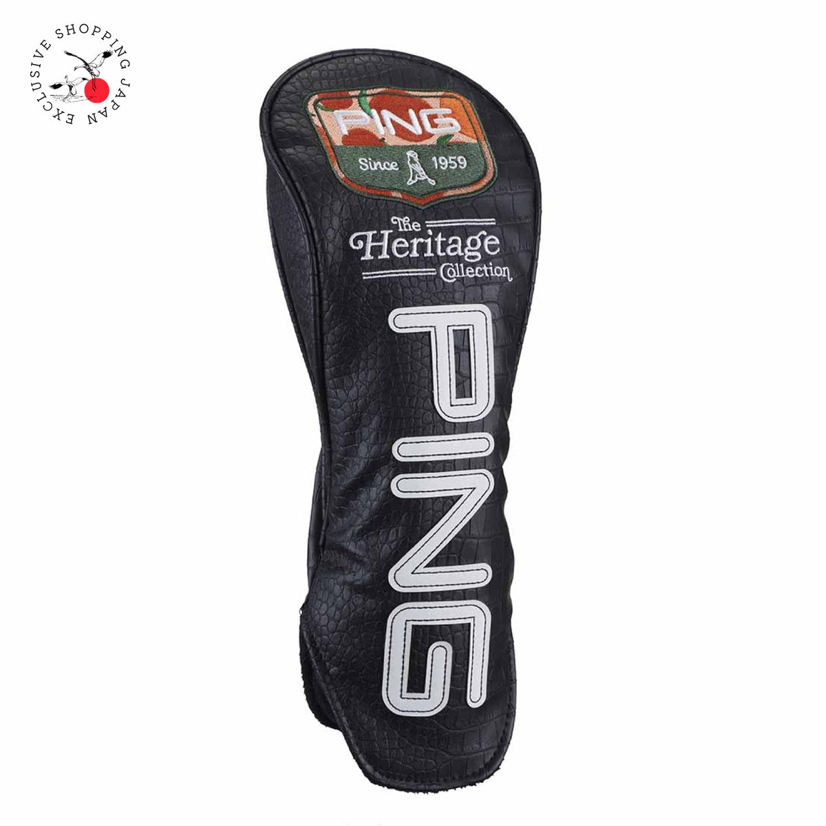 PING Heritage Collection Fairway Wood Head Cover Crocodile PU Black Numbered New