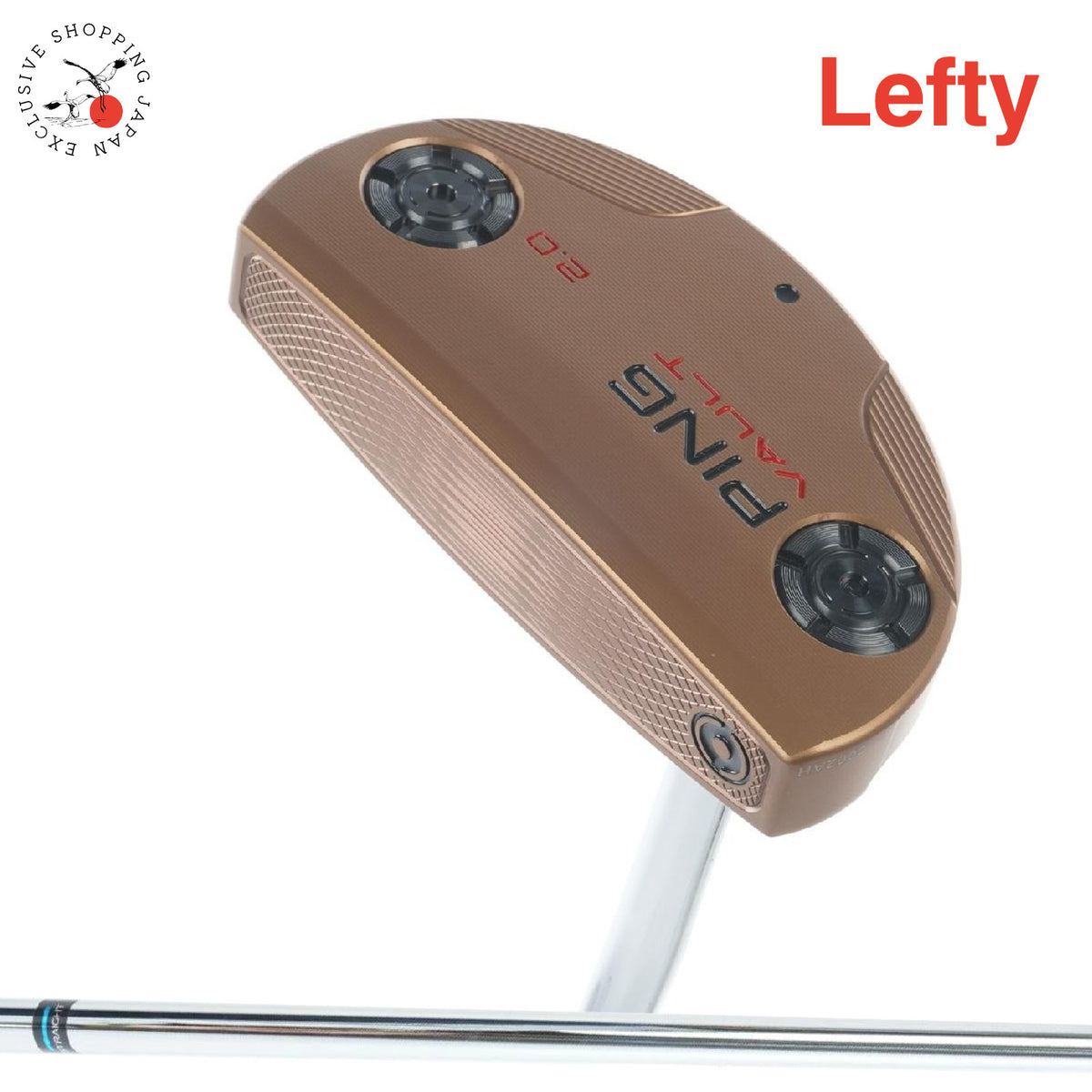 PING VAULT 2.0 Piper Copper Putter Lefty 34in Steel Shaft PP58 Mid Black/Red LH