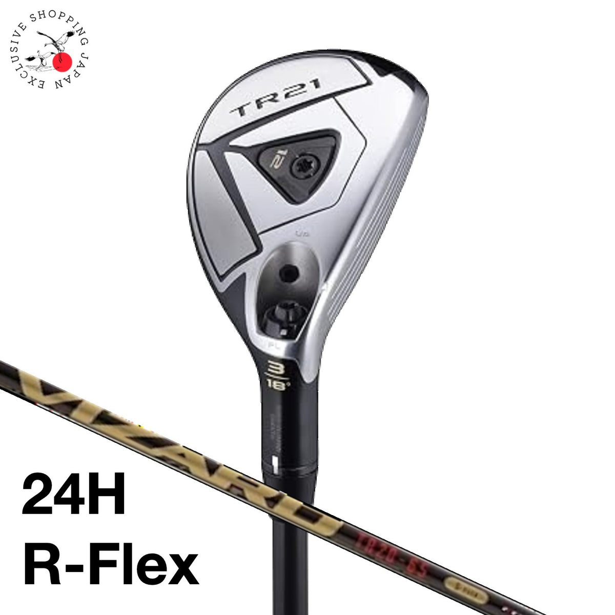 HONMA Tour World TR21 Utility Hybrid 24H R-Flex Vizard TR20-65 Graphite Shaft RH