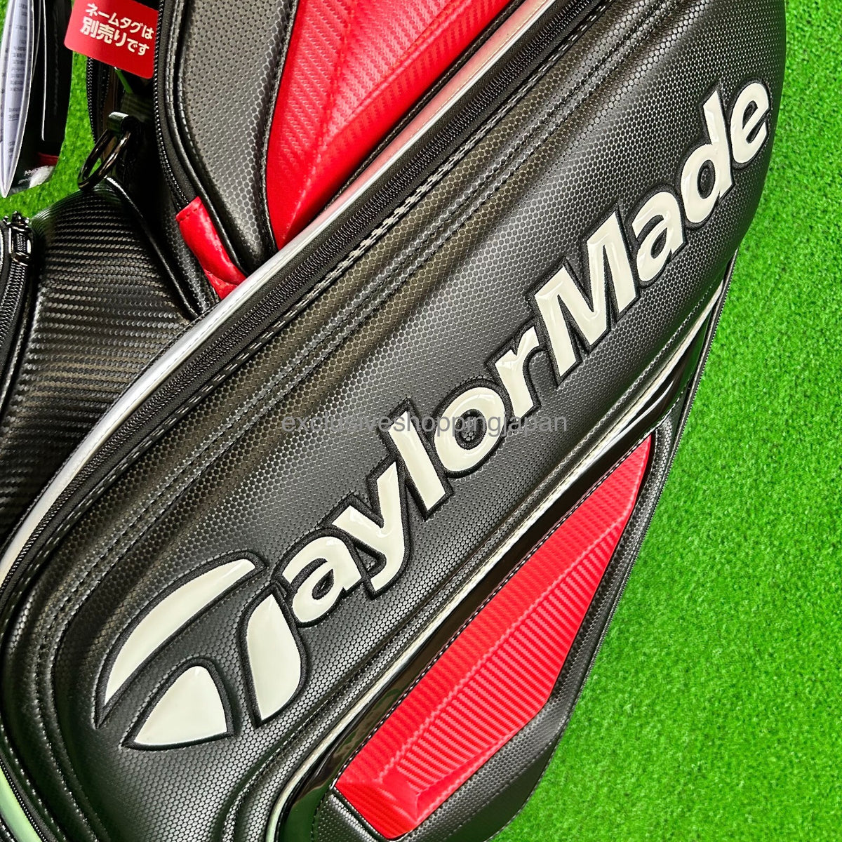 TaylorMade Golf Auth-tech Cart Bag 9 x 47in 4-way Men's 2025 Model Black / Red