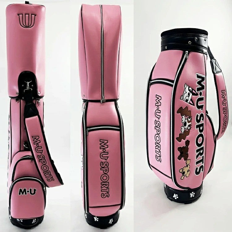 MU SPORTS Golf Cart Bag Pink 8.5in 5-way Divider 3.8kg Popular Reissue Model New