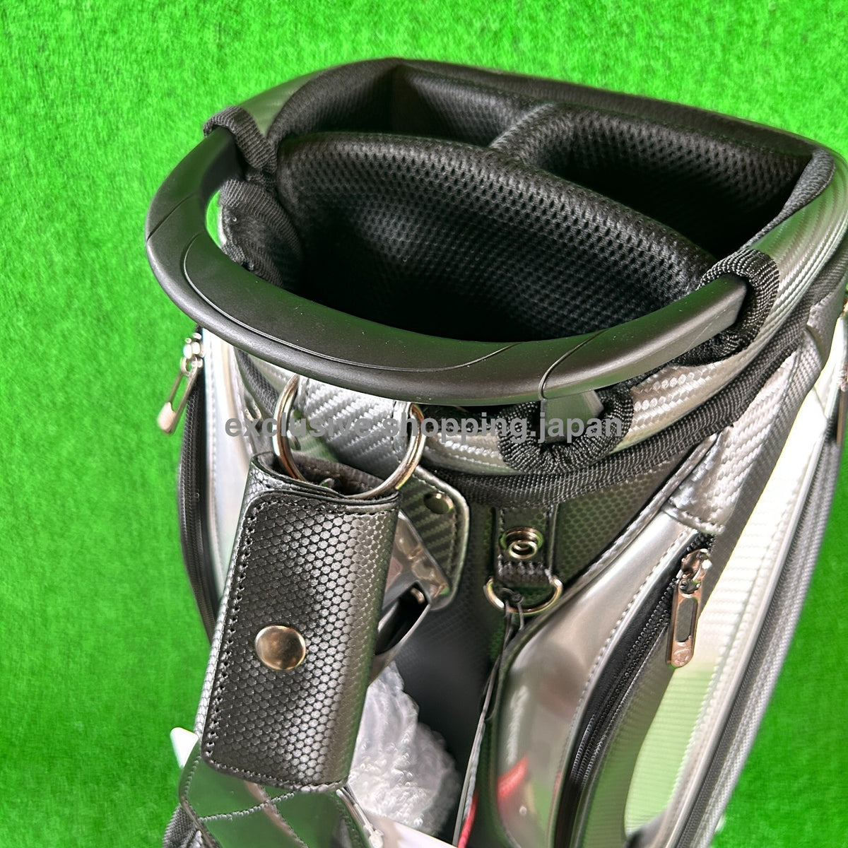 TaylorMade Golf Auth-tech Cart Bag 9 x 47in 4-way 2025 Model Black / Gunmetal