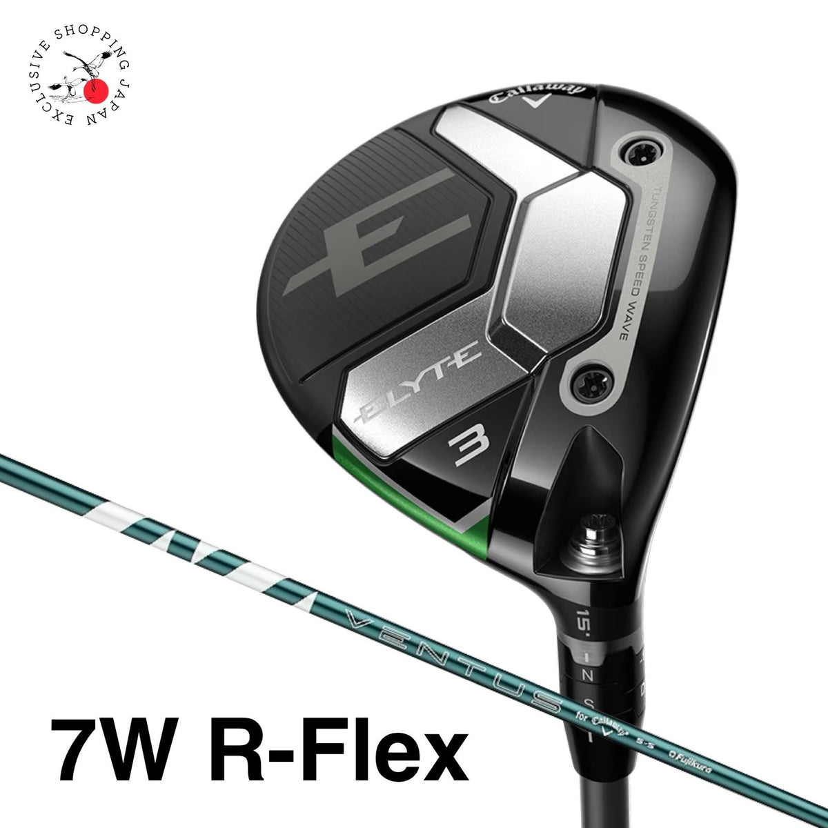 Callaway ELYTE Fairway Wood 7W R-Flex VENTUS GREEN 50 Graphite Shaft RH 2025