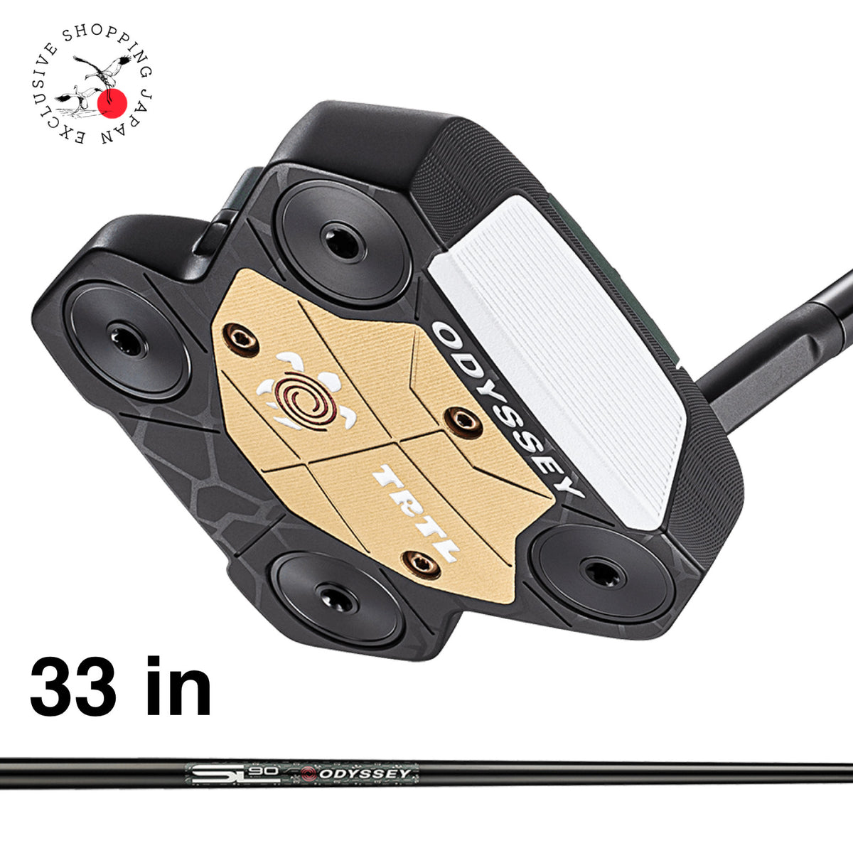 Odyssey TRTL S Mallet Putter Short Slant Turtle 2026 Stroke Lab Steel 33in PSL