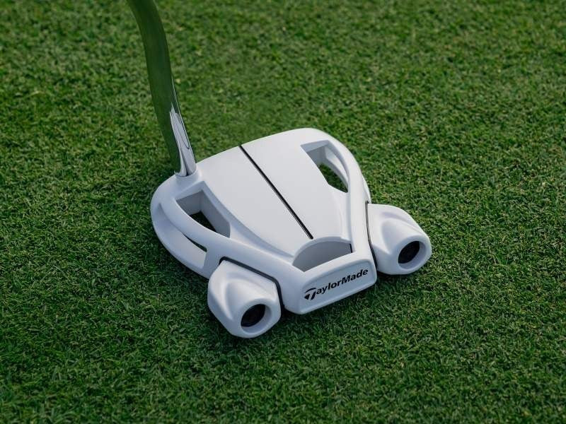 TaylorMade Spider Ghost White Putter Double Bend N7534626 Mallet 34" Steel Shaft