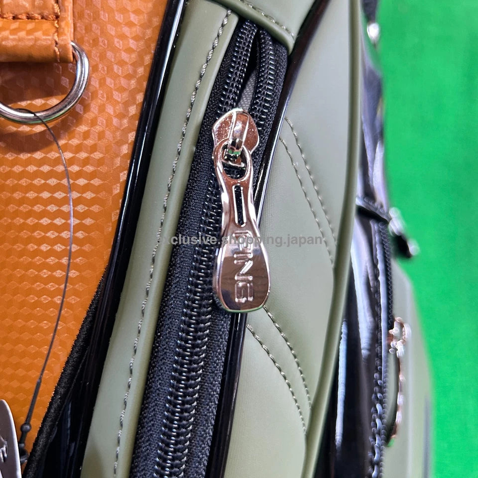 Ping Golf Authentic Cart Bag 9inch 5-way Enamel Full-Open Pocket Khaki 2025 New