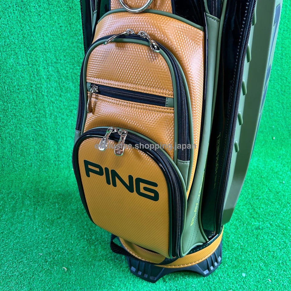 Ping Golf Authentic Cart Bag 9inch 5-way Enamel Full-Open Pocket Khaki 2025 New