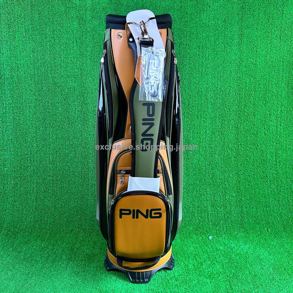 Ping Golf Authentic Cart Bag 9inch 5-way Enamel Full-Open Pocket Khaki 2025 New