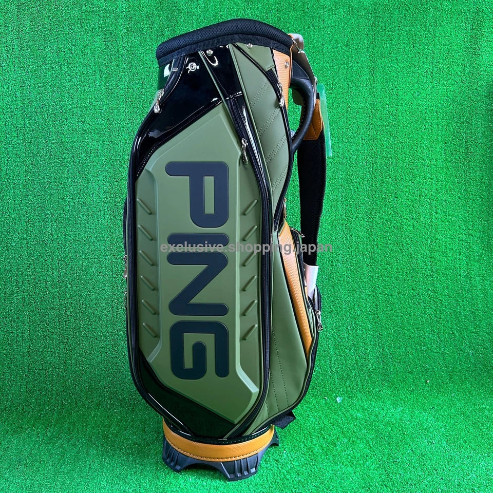 Ping Golf Authentic Cart Bag 9inch 5-way Enamel Full-Open Pocket Khaki 2025 New