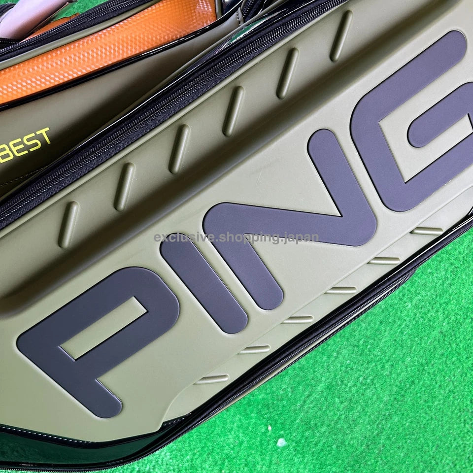 Ping Golf Authentic Cart Bag 9inch 5-way Enamel Full-Open Pocket Khaki 2025 New